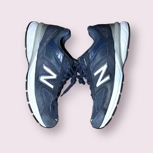 NEW BALANCE Men’s 990v5 MADE IN USA Running Shoes Navy Blue Size 10